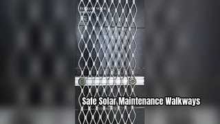 Accès sûr à la maintenance photovoltaïque en aluminium sur mesure pour passerelle solaire
