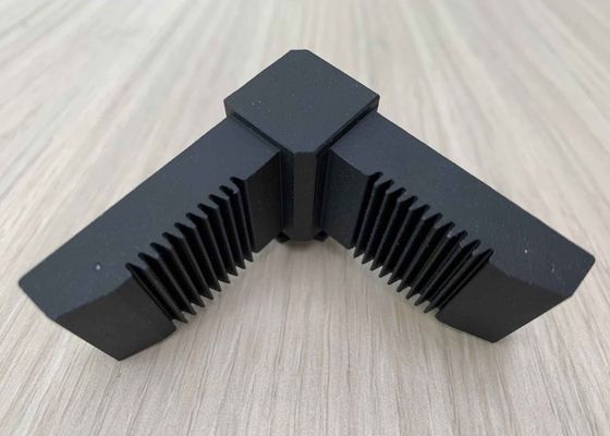 Aluminium Extrusion Profiles T Slot T5 Right Angle Joint Bracket For Corner Connecting OEM Customized Black Color