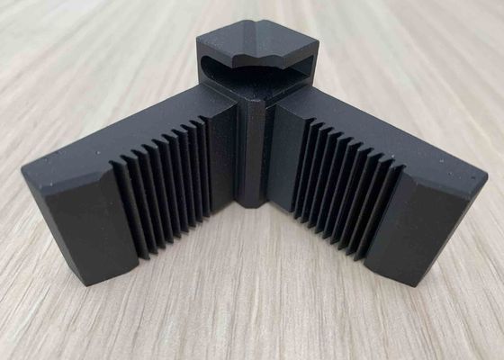 Aluminium Extrusion Profiles T Slot T5 Right Angle Joint Bracket For Corner Connecting OEM Customized Black Color