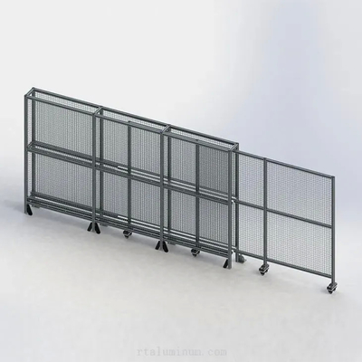 Fil industriel en aluminium soudé expulsé Mesh Fence 6063 de profil - T5